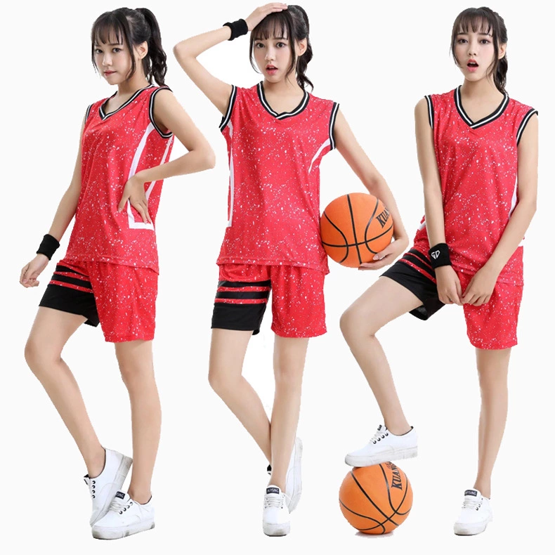 篮球服女套装夏季女子篮球训练比赛队服定制大学生运动服无袖背心